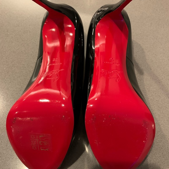 Like Christian Louboutin Peep Toe Stilettos - Picture 3 of 8